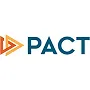 The PACT logo featuring orange and yellow interlocking triangles alongside the blue text.